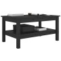 Mesa de centro de madera maciza de pino negro 80x50x40 cm de , Mesas de centro - Ref: Foro24-814288, Precio: 115,99 €, Descue...