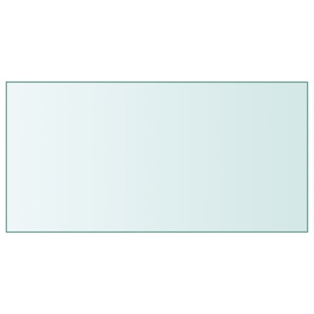 Tempered glass table surface, transparent, 50x100 cm by , Table tops - Ref: Foro24-345074, Price: 38,85 €, Discount: %