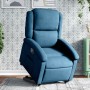 Blue velvet reclining and lift chair by , Armchairs - Ref: Foro24-3204310, Price: 278,61 €, Discount: %