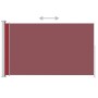 Toldo lateral retráctil de jardín rojo 180x300 cm de vidaXL, Sombrillas - Ref: Foro24-313404, Precio: 93,94 €, Descuento: %