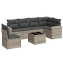 Garden sofa set 7 pieces with light gray PE rattan cushions by , Modular outdoor sofas - Ref: Foro24-3251379, Price: 513,75 €...