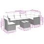 Garden sofa set 7 pieces with light gray PE rattan cushions by , Modular outdoor sofas - Ref: Foro24-3251379, Price: 513,75 €...