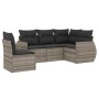 Garden sofa set and cushions 5 pieces light gray synthetic rattan by , Garden sets - Ref: Foro24-3253709, Price: 412,83 €, Di...