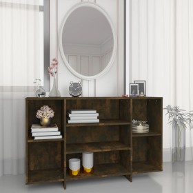 Smoked oak engineered wood sideboard 120x30x75 cm by vidaXL, Sideboards - Ref: Foro24-813065, Price: 64,99 €, Discount: %