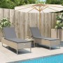 Set of 3-piece synthetic rattan sun loungers with beige cushions by , Loungers - Ref: Foro24-3284266, Price: 304,23 €, Discou...