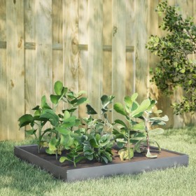 Galvanized steel planter 100x100x18.5 cm by , Pots and planters - Ref: Foro24-851015, Price: 40,37 €, Discount: %