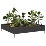 Arriate de acero negro 100x100x26 cm de , Maceteros y jardineras - Ref: Foro24-851017, Precio: 50,99 €, Descuento: %