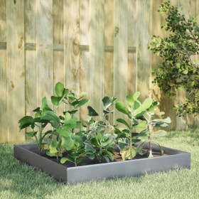 Galvanized steel planter 100x100x26 cm by , Pots and planters - Ref: Foro24-851022, Price: 46,99 €, Discount: %