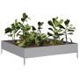 Galvanized steel planter 100x100x26 cm by , Pots and planters - Ref: Foro24-851022, Price: 46,06 €, Discount: %