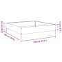 Galvanized steel planter 100x100x26 cm by , Pots and planters - Ref: Foro24-851022, Price: 46,06 €, Discount: %