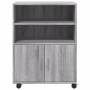 Engineered wood rolling cabinet in Sonoma gray, 60x48x81 cm. by , Filing cabinets - Ref: Foro24-853169, Price: 84,10 €, Disco...