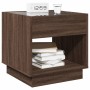 Bedside table with Infinity LED brown oak 50x50x50 cm by , Nightstands - Ref: Foro24-3284090, Price: 106,48 €, Discount: %