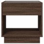 Bedside table with Infinity LED brown oak 50x50x50 cm by , Nightstands - Ref: Foro24-3284090, Price: 106,48 €, Discount: %