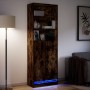 Sideboard with LED lighting, engineered smoked oak wood, 69x32.5x200 cm by , Sideboards - Ref: Foro24-3307909, Price: 167,66 ...