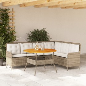 Gartensofa-Set, 2-teilig, mit braunen Kunststoff-Rattan-Kissen. von , Gartensets - Ref: Foro24-3262094, Preis: 517,14 €, Raba...