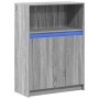 Aparador con LED madera de ingeniería gris Sonoma 72x34x100 cm de , Aparadores - Ref: Foro24-852164, Precio: 93,86 €, Descuen...