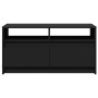 Mesa de centro con luces LED madera de ingeniería negra de , Mesas de centro - Ref: Foro24-851992, Precio: 108,19 €, Descuent...