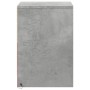 Bedside table with 2 LED lights, made of gray concrete engineered wood. by , Nightstands - Ref: Foro24-852040, Price: 96,95 €...