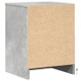 Bedside table with 2 LED lights, made of gray concrete engineered wood. by , Nightstands - Ref: Foro24-852040, Price: 96,95 €...