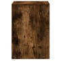 Bedside table with 2 LED lights, engineered wood, smoked oak. by , Nightstands - Ref: Foro24-852042, Price: 97,05 €, Discount: %