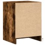 Bedside table with 2 LED lights, engineered wood, smoked oak. by , Nightstands - Ref: Foro24-852042, Price: 97,05 €, Discount: %