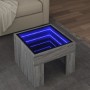 Coffee table with Infinity LED gray Sonoma 40x40x30 cm by , Coffee table - Ref: Foro24-847600, Price: 71,77 €, Discount: %