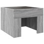 Coffee table with Infinity LED gray Sonoma 40x40x30 cm by , Coffee table - Ref: Foro24-847600, Price: 71,77 €, Discount: %