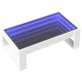 Coffee table with Infinity white LED 90x53x30 cm by , Coffee table - Ref: Foro24-847637, Price: 116,00 €, Discount: %