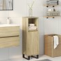 Armario de baño madera contrachapada roble Sonoma 30x30x100 cm de , Muebles de baño - Ref: Foro24-849672, Precio: 58,15 €, De...