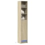 Aparador con LED madera ingeniería roble Sonoma 36x32,5x200 cm de , Aparadores - Ref: Foro24-852126, Precio: 92,99 €, Descuen...