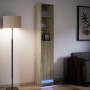 Sideboard with LED lighting, engineered oak wood in Sonoma oak color, 36x32.5x200 cm. by , Sideboards - Ref: Foro24-852126, P...