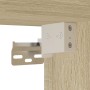 Wall-mounted bedside tables with LED lights, 2 units Sonoma oak. by , Nightstands - Ref: Foro24-3307980, Price: 98,86 €, Disc...