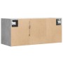 Mueble de TV de pared con luces LED gris hormigón 80x31x35 cm de , Muebles TV - Ref: Foro24-852260, Precio: 56,91 €, Descuent...