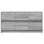 TV stand with LED in gray Sonoma engineered wood 100x34x50 cm by , TV Furniture - Ref: Foro24-852220, Price: 116,61 €, Discou...