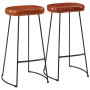 High table set and 3-piece solid mango wood and metal stools by , Furniture sets for kitchens and dining rooms - Ref: Foro24-...