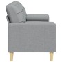 3-seater sofa with light gray fabric cushions, 210 cm by , Sofas - Ref: Foro24-3278201, Price: 283,87 €, Discount: %