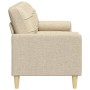 3-seater sofa with cream-colored fabric cushions, 210 cm by , Sofas - Ref: Foro24-3278203, Price: 316,02 €, Discount: %