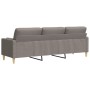 Dreisitzer-Sofa mit Kissen, Stoff in Grau-Taupe, 210 cm. von , Sofas - Ref: Foro24-3278208, Preis: 316,99 €, Rabatt: %