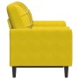 Sofá de 2 plazas con cojines terciopelo amarillo 120 cm de , Sofás - Ref: Foro24-3278215, Precio: 222,05 €, Descuento: %