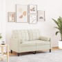 2-seater sofa with cream velvet cushions, 120 cm. by , Sofas - Ref: Foro24-3278217, Price: 225,04 €, Discount: %