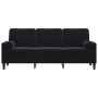 Sofá de 3 plazas con cojines terciopelo negro 180 cm de , Sofás - Ref: Foro24-3278234, Precio: 396,41 €, Descuento: %