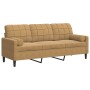 Dreisitzer-Sofa mit braunen Samtkissen, 180 cm. von , Sofas - Ref: Foro24-3278236, Preis: 285,31 €, Rabatt: %