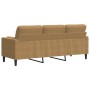 Dreisitzer-Sofa mit braunen Samtkissen, 180 cm. von , Sofas - Ref: Foro24-3278236, Preis: 285,31 €, Rabatt: %