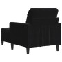 Sillón con taburete terciopelo negro 60 cm de , Sofás - Ref: Foro24-3278262, Precio: 207,99 €, Descuento: %