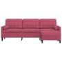 3-seater sofa with red velvet ottoman 210 cm by , Sofas - Ref: Foro24-3278281, Price: 329,65 €, Discount: %