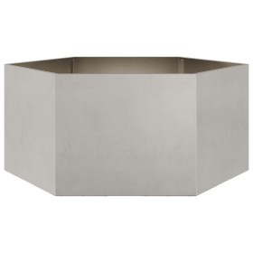 Hexagonal stainless steel planter 104x90x45 cm by , Pots and planters - Ref: Foro24-851133, Price: 113,99 €, Discount: %