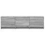 TV stand in gray Sonoma engineered wood 140x34x40 cm by , TV Furniture - Ref: Foro24-852248, Price: 100,99 €, Discount: %