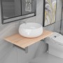 Conjunto de muebles de baño 2 piezas cerámica roble de , Muebles de baño - Ref: Foro24-279330, Precio: 93,18 €, Descuento: %