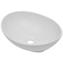 Set of 2-piece white ceramic bathroom furniture by , Bathroom furniture - Ref: Foro24-279339, Price: 80,99 €, Discount: %