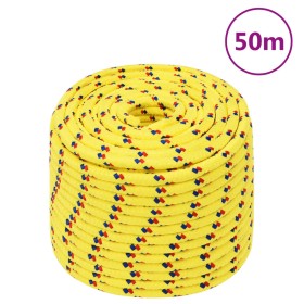 Cuerda de barco polipropileno amarillo 12 mm 50 m de , Sogas y cuerdas metálicas - Ref: Foro24-152618, Precio: 32,10 €, Descu...